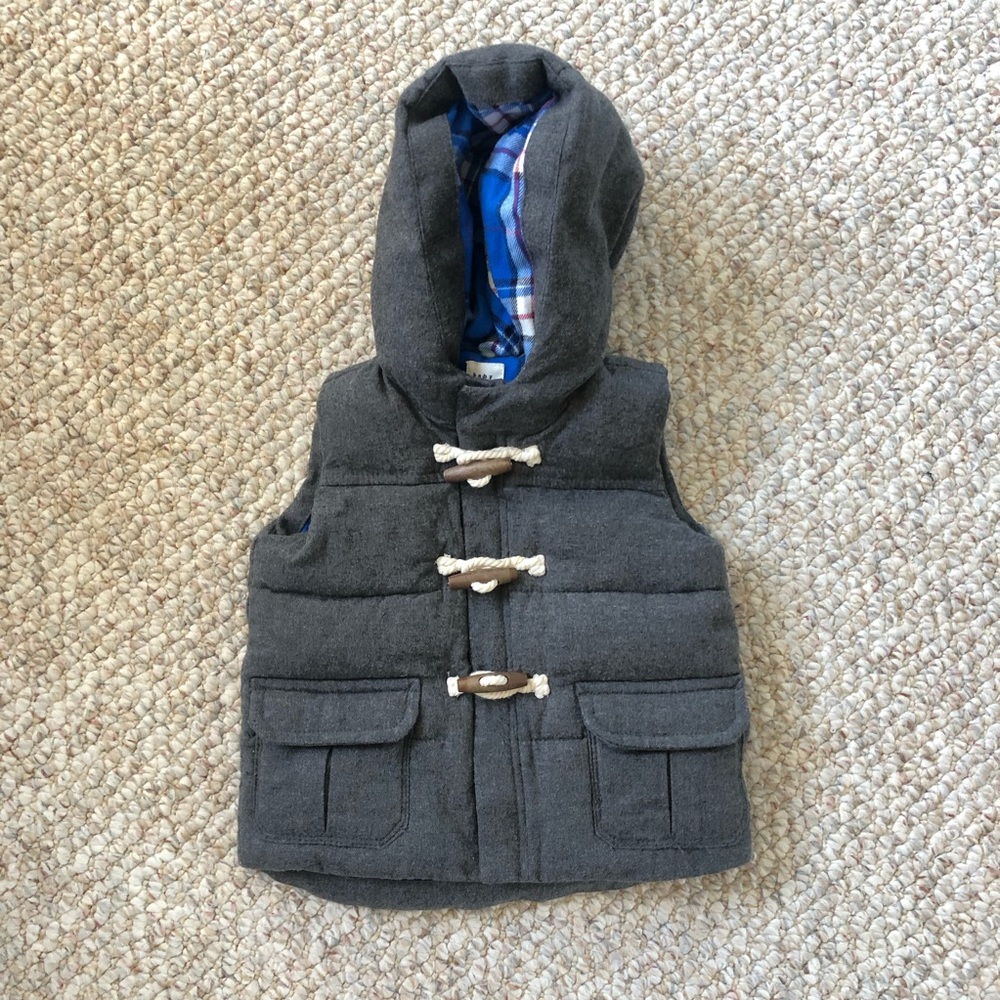 NWT Grey Vest 18-24 months